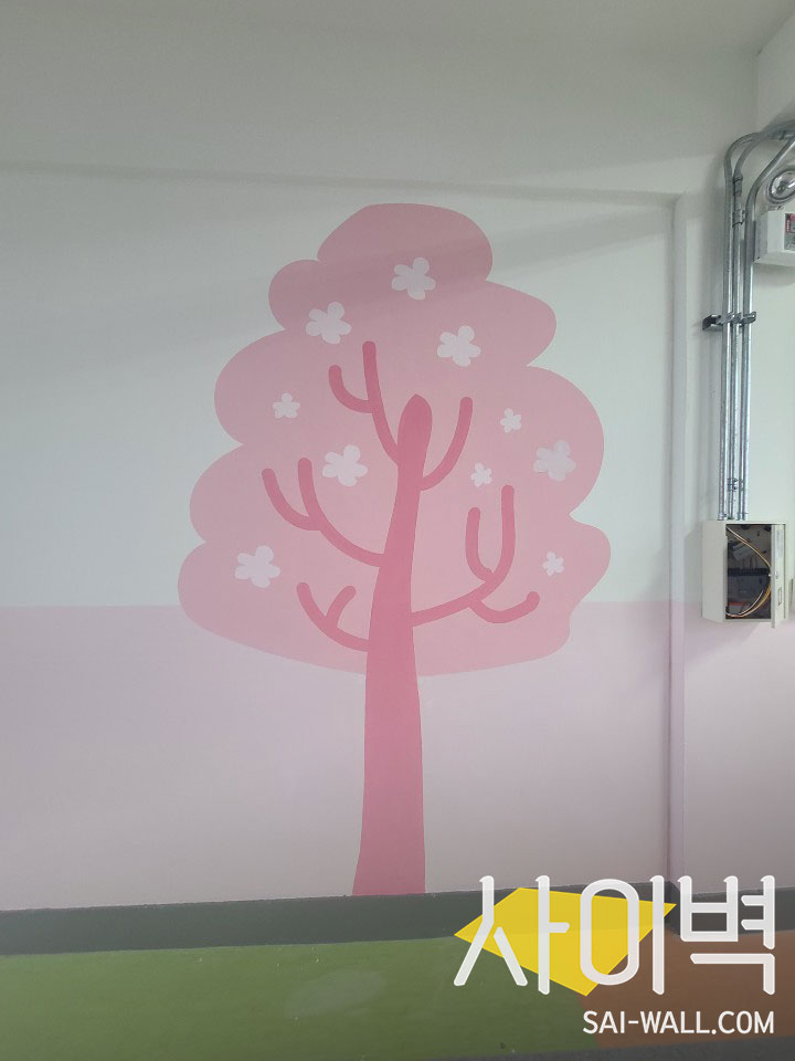 대동초등학교 계단벽화 벽화 시공 사진 19